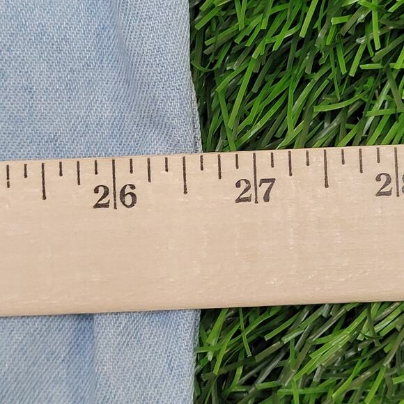 Jeff-Gordon Dupont Button Shirt XL 27x32 Baggy Chambray Denim - Picture 15 of 16